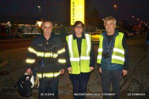 Medobčinska gasilska vaja v Poslovni coni Komenda